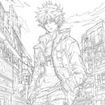 Pages De Coloriage D’anime Détaillées