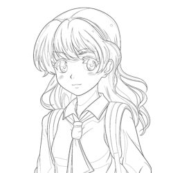 Gratuit Anime Coloriage - Page de coloriage imprimable