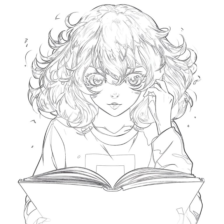 Free Anime Coloring Pages To Print | Coloring Pages Mimi Panda