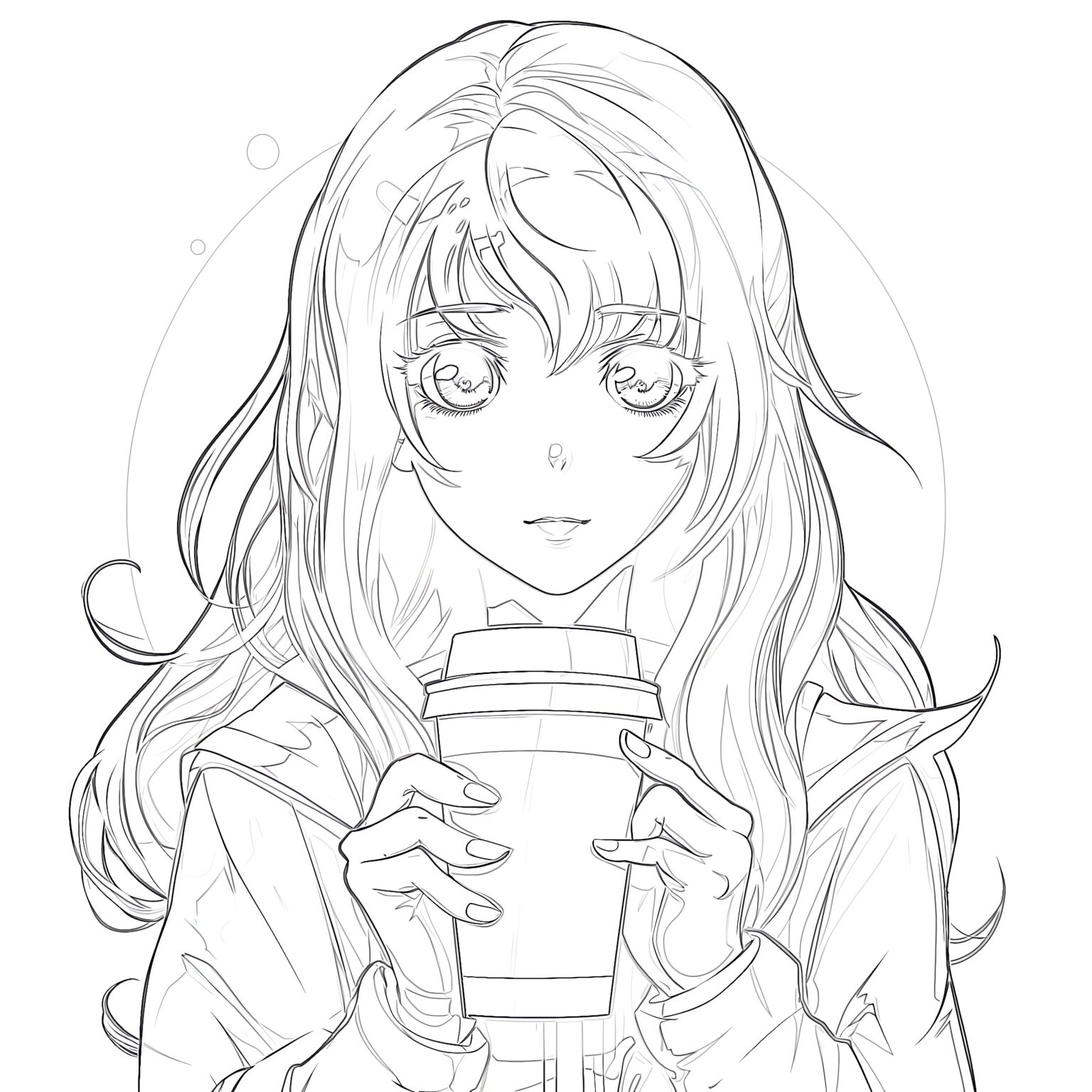 Anime Coloring Pages | Coloring Pages Mimi Panda