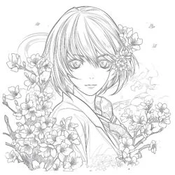 Free Printable Anime Pictures - Printable Coloring page