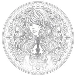 Gothic Anime Coloring Pages - Printable Coloring page