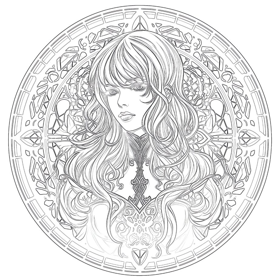 Gothic Anime Coloring Pages