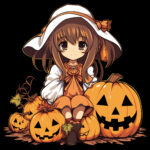 Halloween Anime Ausmalbilder 2 2