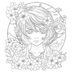 Images à Colorier Anime - Page de coloriage imprimable