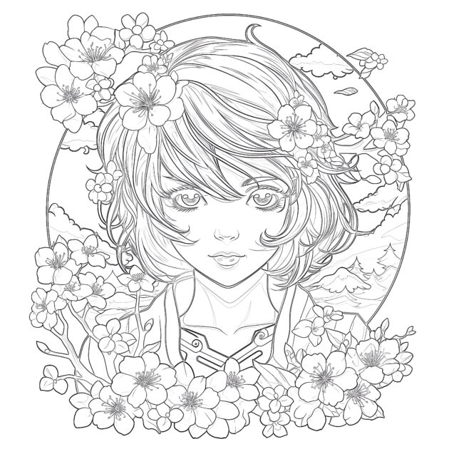 Online Coloring Pictures To Color - Pictures To Color Anime 630x630 