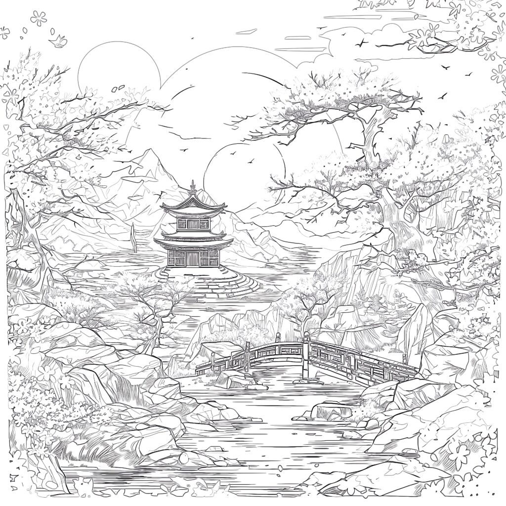 Printable Anime Coloring Pages For Adults | Coloring Pages Mimi Panda