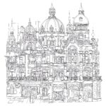 Adult Coloring Pages Architecture