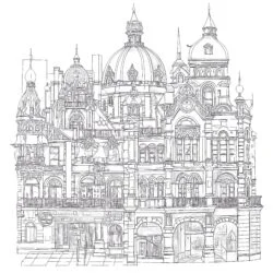 Adult Coloring Pages Architecture - Printable Coloring page