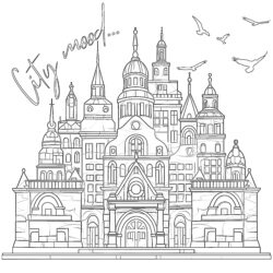 Best Architecture Coloring Page - Printable Coloring page