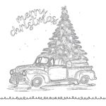 Best Christmas Car Coloring Page