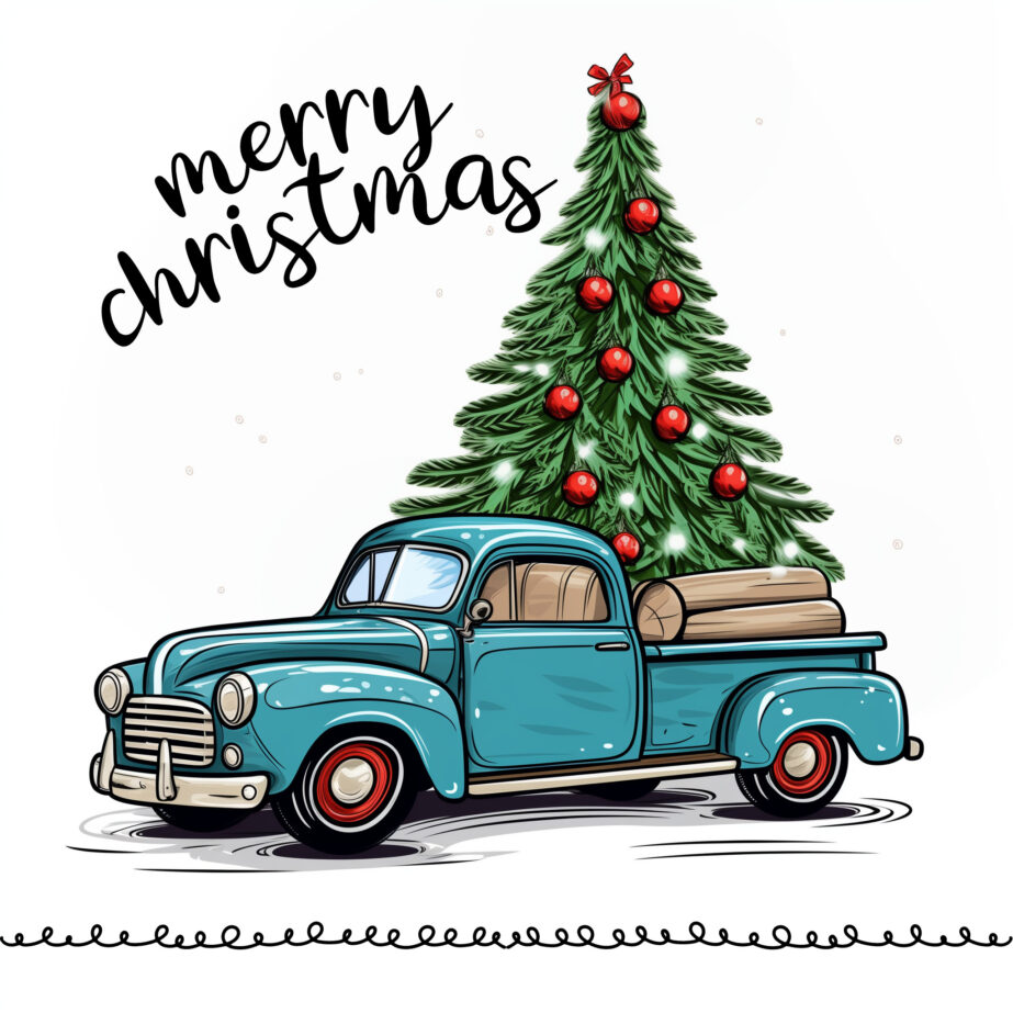 Best Christmas Car Coloring Page 2