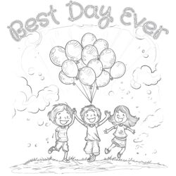 Best Day Coloring Page - Printable Coloring page