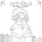 Best Mrs Claus Coloring Page