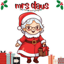 Best Mrs Claus Coloring Page - Origin image