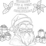 Best Santa Claus Colouring Page