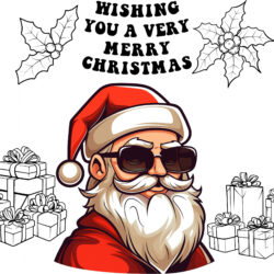 Best Santa Claus Colouring Page - Origin image