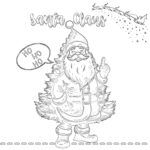 Best Santa Coloring Page