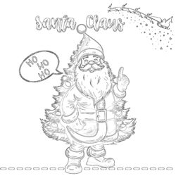 Best Santa Coloring Page - Printable Coloring page