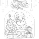 Best Santa Colouring Page