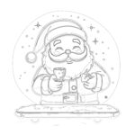 Christmas Santa Coloring Sheets