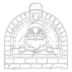 Color By Number Santa Claus Coloring Page - Printable Coloring page