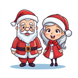 Coloring Pages Of Santa And Mrs Claus - Origin image