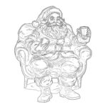 Coloring Sheet Santa Claus