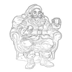 Coloring Sheet Santa Claus - Printable Coloring page