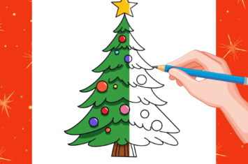 Comment Dessiner Un Sapin De Noël: Un Guide Étape Par Étape