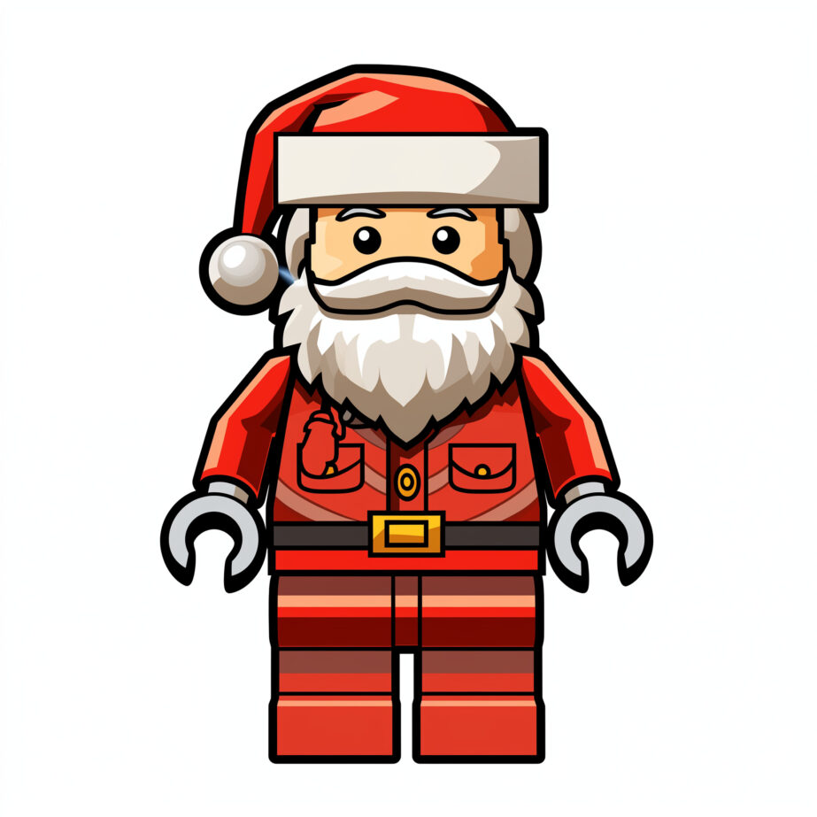 Easy Santa Claus Coloring Pages 2