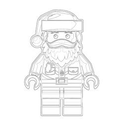 Easy Santa Claus Coloring Pages - Printable Coloring page