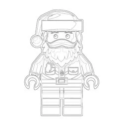 Easy Santa Claus Coloring Pages - Printable Coloring page