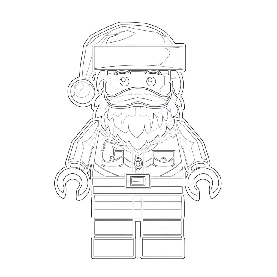 Easy Santa Claus Coloring Pages