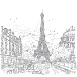 Famous Buildings Coloring Pages - Printable Coloring page