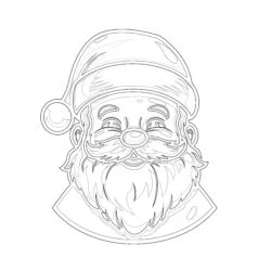 Father Christmas Pictures To Print - Printable Coloring page