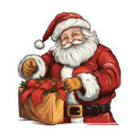 Free Coloring Pages Of Santa 2