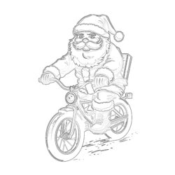 Free Coloring Santa Coloring Page - Printable Coloring page