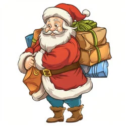 Free Printable Coloring Pages Of Santa Claus - Origin image