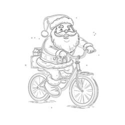 Free Printable Picture Of Santa Claus - Printable Coloring page