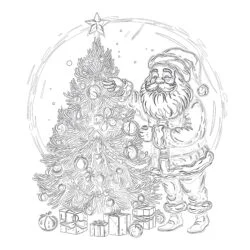 Free Santa Claus Pictures To Color - Printable Coloring page