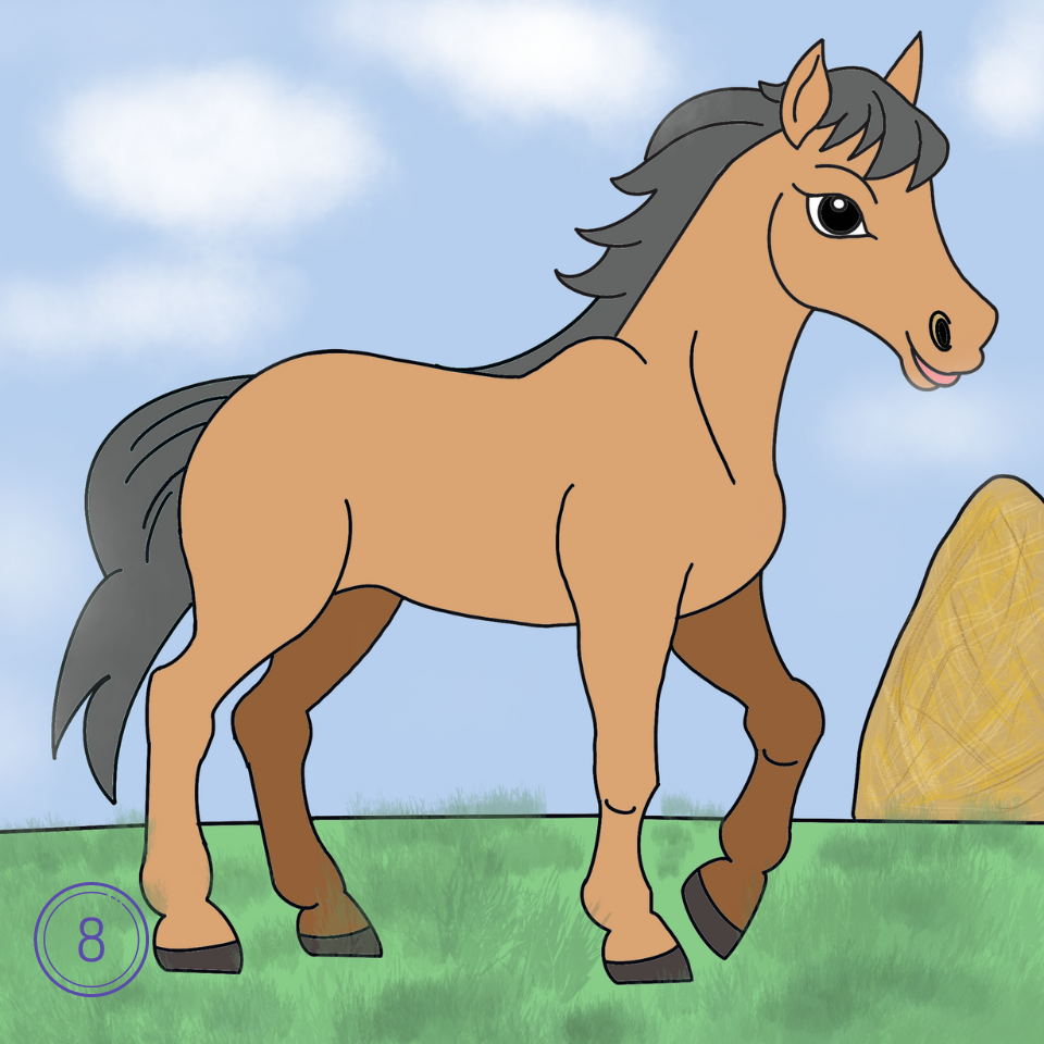 How to Draw a Horse Step 8