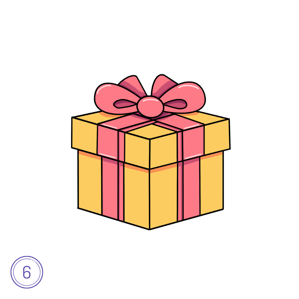 How to Draw a Present Step 6