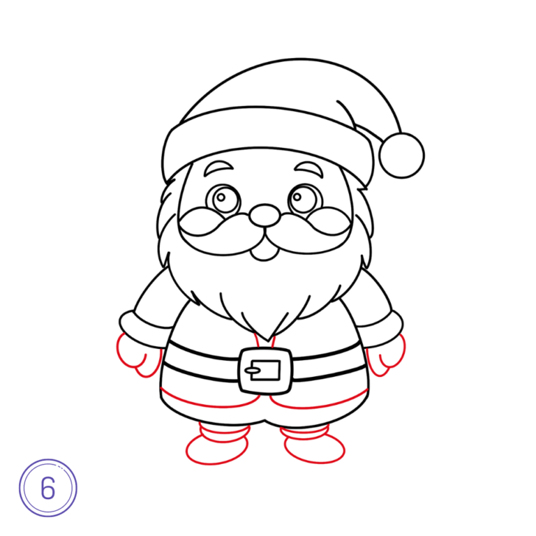 Step Up Santa How To Draw Cartoon Santa Claus: A Step-by-Step | How to Mimi Panda