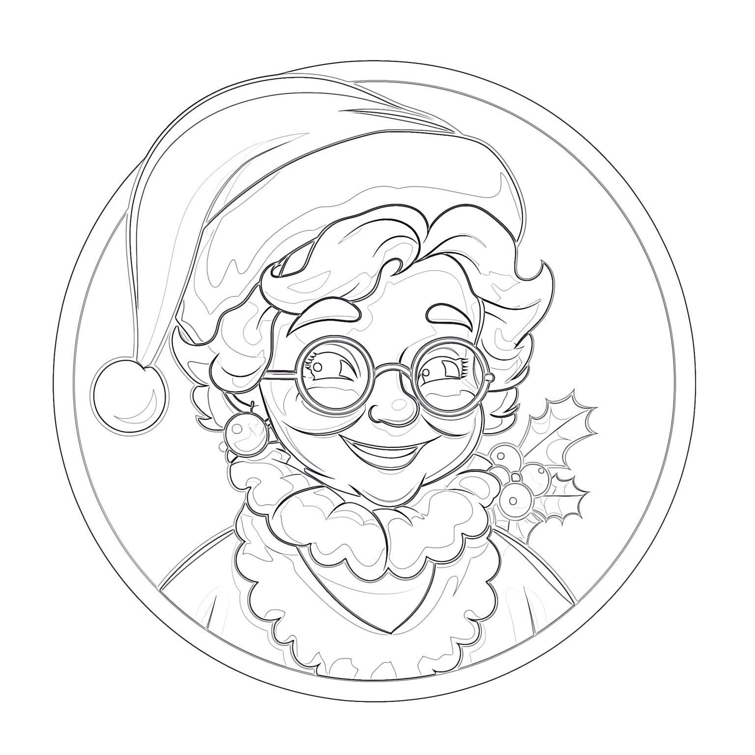 Santa Claus Sleigh Coloring Pages | Coloring Pages Mimi Panda