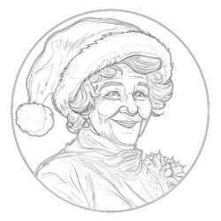 Mrs Santa Claus Coloring Pages - Printable Coloring page