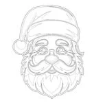 Printable Coloring Santa Claus