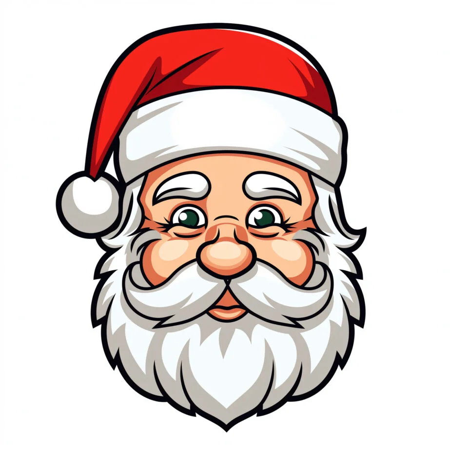 Printable Coloring Santa Claus 2