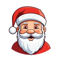 Santa Claus Face Coloring Page - Origin image