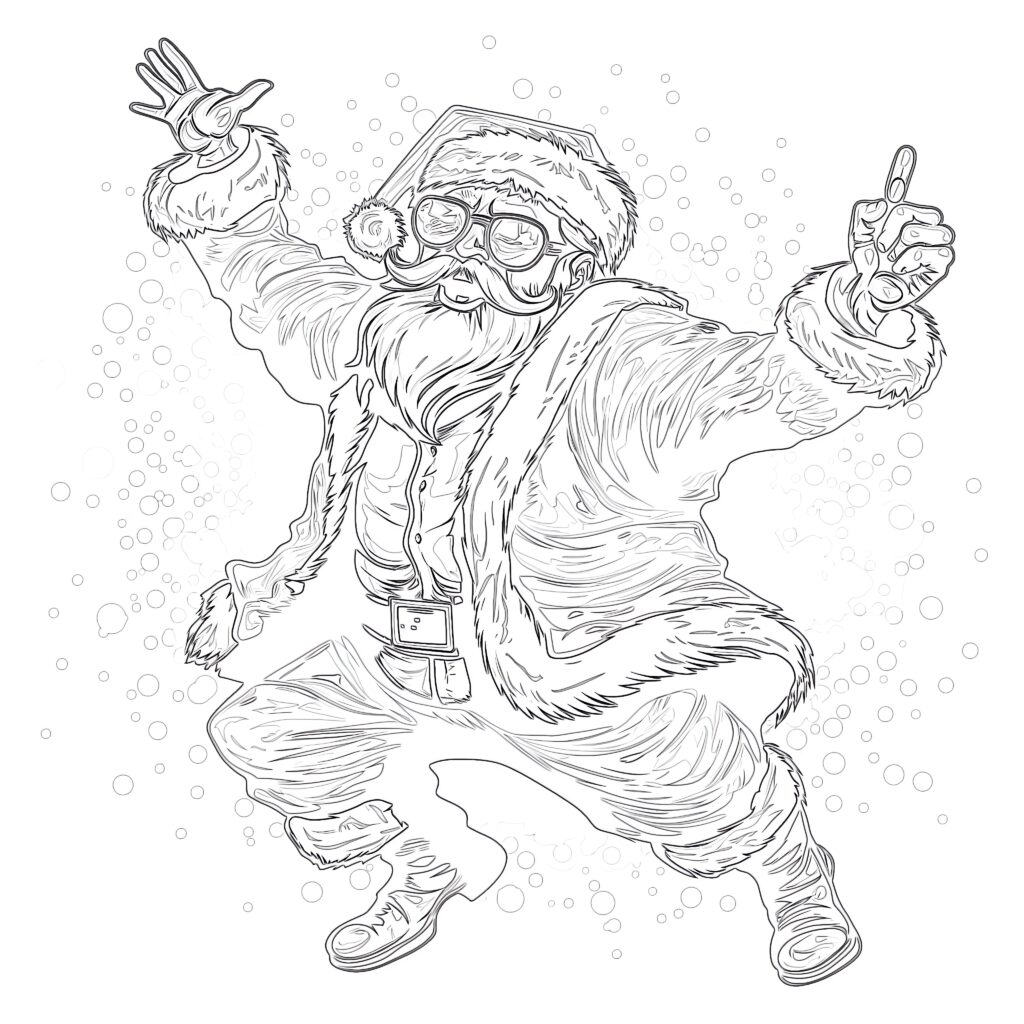 Santa claus pictures to color and print coloring pages mimi panda